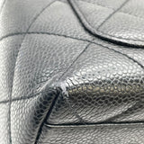 シャネル CHANEL マトラッセハンド A12397 5番台 ブラック SV金具 キャビアスキン レディース ハンドバッグ