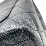 シャネル CHANEL マトラッセハンド A12397 5番台 ブラック SV金具 キャビアスキン レディース ハンドバッグ