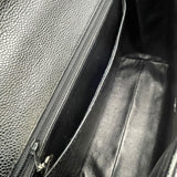 シャネル CHANEL マトラッセハンド A12397 5番台 ブラック SV金具 キャビアスキン レディース ハンドバッグ