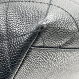 シャネル CHANEL マトラッセハンド A12397 5番台 ブラック SV金具 キャビアスキン レディース ハンドバッグ