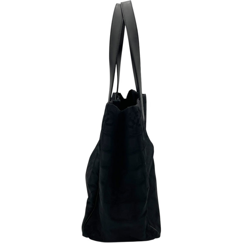 シャネル CHANEL ニュートラベルライン トートMM A15991 9番台 ブラック　GD金具 ナイロンジャガード レディース トートバッグ