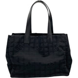 シャネル CHANEL ニュートラベルライン トートMM A15991 9番台 ブラック　GD金具 ナイロンジャガード レディース トートバッグ
