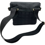 シャネル CHANEL ニュートラベルライン ショルダー A29347 ブラック GD金具 ナイロンジャガード レディース ショルダーバッグ