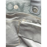 シャネル CHANEL ドーヴィル ラージショッピング A57180 グレー SV金具 キャンバス レディース ショルダーバッグ