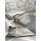 シャネル CHANEL ドーヴィル ラージショッピング A57180 グレー SV金具 キャンバス レディース ショルダーバッグ