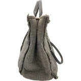 シャネル CHANEL ドーヴィル ラージショッピング A57180 グレー SV金具 キャンバス レディース ショルダーバッグ