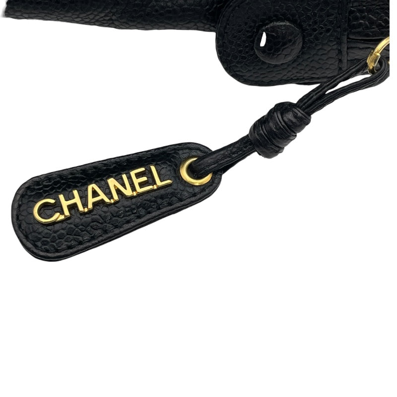 シャネル CHANEL ココチェーントート 3番台 ブラック　GD金具 キャビア レディース トートバッグ