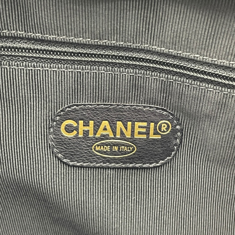シャネル CHANEL ココチェーントート 3番台 ブラック　GD金具 キャビア レディース トートバッグ