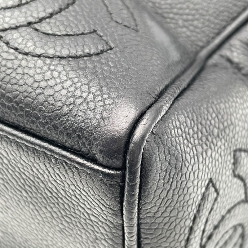 シャネル CHANEL ココチェーントート 3番台 ブラック　GD金具 キャビア レディース トートバッグ