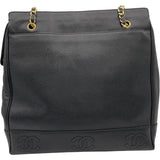 シャネル CHANEL ココチェーントート 3番台 ブラック　GD金具 キャビア レディース トートバッグ