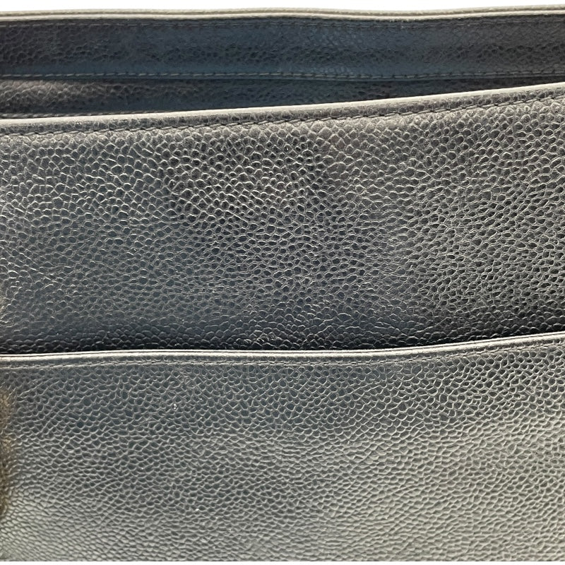 シャネル CHANEL ココチェーントート 3番台 ブラック　GD金具 キャビア レディース トートバッグ