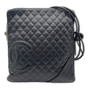 シャネル CHANEL カンボンライン ショルダー A25179 ブラック SV金具 カーフ レディース ショルダーバッグ