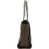 シャネル CHANEL ドーヴィルMM A67001 17番台 ブラウン SV金具 キャンバス レディース トートバッグ