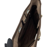 シャネル CHANEL ドーヴィルMM A67001 17番台 ブラウン SV金具 キャンバス レディース トートバッグ