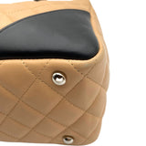 シャネル CHANEL カンボンライン ボーリング A25171 9番台 ベージュ・ブラック SV金具 ラム レディース ショルダーバッグ
