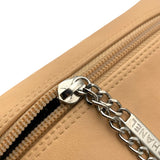 シャネル CHANEL カンボンライン ボーリング A25171 9番台 ベージュ・ブラック SV金具 ラム レディース ショルダーバッグ