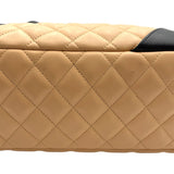 シャネル CHANEL カンボンライン ボーリング A25171 9番台 ベージュ・ブラック SV金具 ラム レディース ショルダーバッグ