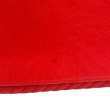 シャネル CHANEL ココマークチェーンバッグ 22番台 レッド　GD金具 カーフ レディース ハンドバッグ