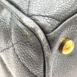 シャネル CHANEL マトラッセ ボストン A20997 ブラック GD金具 キャビア レディース ハンドバッグ