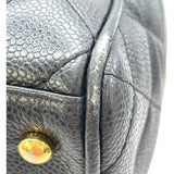 シャネル CHANEL マトラッセ ボストン A20997 ブラック GD金具 キャビア レディース ハンドバッグ