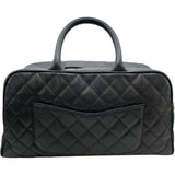 シャネル CHANEL マトラッセ ボストン A20997 ブラック GD金具 キャビア レディース ハンドバッグ