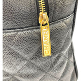 シャネル CHANEL マトラッセ ボストン A20997 ブラック GD金具 キャビア レディース ハンドバッグ