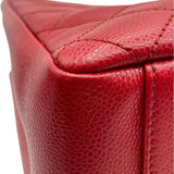 シャネル CHANEL GSTトート A50995 17番台 レッド SV金具 キャビア レディース トートバッグ