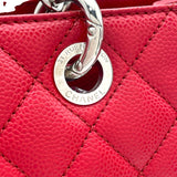 シャネル CHANEL GSTトート A50995 17番台 レッド SV金具 キャビア レディース トートバッグ