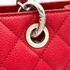 シャネル CHANEL GSTトート A50995 17番台 レッド SV金具 キャビア レディース トートバッグ