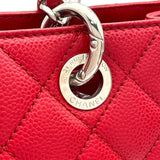 シャネル CHANEL GSTトート A50995 17番台 レッド SV金具 キャビア レディース トートバッグ