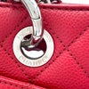 シャネル CHANEL GSTトート A50995 17番台 レッド SV金具 キャビア レディース トートバッグ
