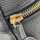 シャネル CHANEL ココマークバニティ A01998 7番台 ブラック GD金具 キャビア レディース ハンドバッグ