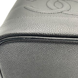 シャネル CHANEL ココマークバニティ A01998 7番台 ブラック GD金具 キャビア レディース ハンドバッグ