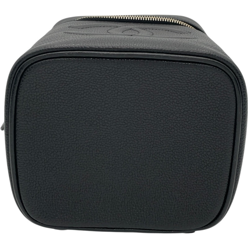 シャネル CHANEL ココマークバニティ A01998 7番台 ブラック GD金具 キャビア レディース ハンドバッグ