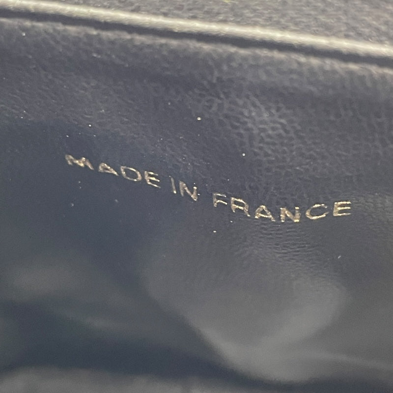 シャネル CHANEL ココマークバニティ A01998 7番台 ブラック GD金具 キャビア レディース ハンドバッグ