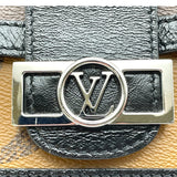 ルイ・ヴィトン LOUIS VUITTON バムバッグ・ドーフィーヌ M67696 ノワール×ブラウン モノグラム・ジャイアントリバース レディース ボディバッグ