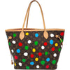 ルイ・ヴィトン LOUIS VUITTON ネヴァーフルMM 草間彌生コラボ M46381 ブラウン モノグラム・ペインティッドドッド レディース トートバッグ