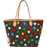 ルイ・ヴィトン LOUIS VUITTON ネヴァーフルMM 草間彌生コラボ M46381 ブラウン モノグラム・ペインティッドドッド レディース トートバッグ