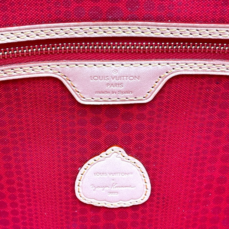 ルイ・ヴィトン LOUIS VUITTON ネヴァーフルMM 草間彌生コラボ M46381 ブラウン モノグラム・ペインティッドドッド レディース トートバッグ