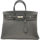 エルメス HERMES バーキン40 U刻印　(2022年製) グリメイヤー　シルバー金具 トゴ レディース ハンドバッグ