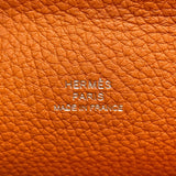 エルメス HERMES ヴィドポッシュ W刻 オレンジ SV金具 トゴ ユニセックス ショルダーバッグ