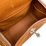 エルメス HERMES リンディミニ W刻 フォーブ SV金具 バレニア レディース ショルダーバッグ