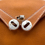 エルメス HERMES リンディミニ W刻 フォーブ SV金具 バレニア レディース ショルダーバッグ