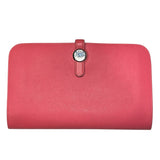 エルメス HERMES ドゴン デュオ ウォレット C刻印 ローズアザレ SV金具 エバーカラー レディース 二つ折り財布