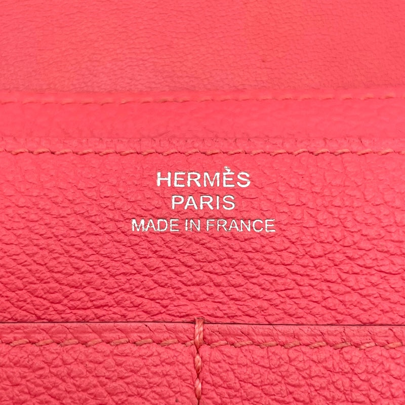 エルメス HERMES ドゴン デュオ ウォレット C刻印 ローズアザレ SV金具 エバーカラー レディース 二つ折り財布