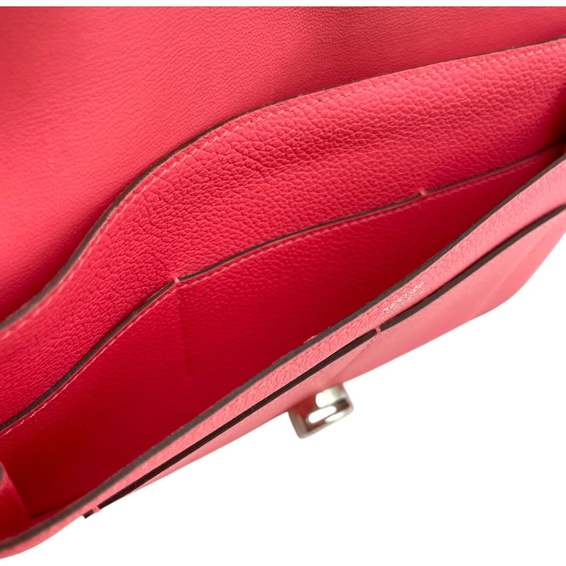 エルメス HERMES ドゴン デュオ ウォレット C刻印 ローズアザレ SV金具 エバーカラー レディース 二つ折り財布