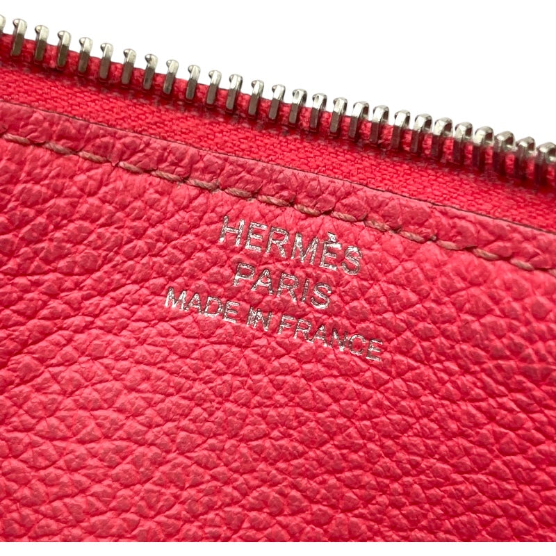 エルメス HERMES ドゴン デュオ ウォレット C刻印 ローズアザレ SV金具 エバーカラー レディース 二つ折り財布