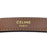 セリーヌ CELINE ミニアヴァ ホワイトxタン GD金具　 トリオンフキャンバス/カーフ レディース ハンドバッグ