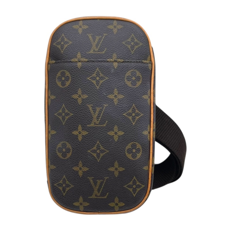 ルイ・ヴィトン LOUIS VUITTON ポシェット・ガンジュ M51870 ブラウン モノグラム・キャンバス ユニセックス ショルダーバッグ