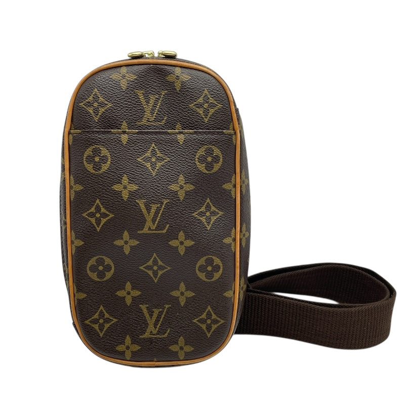 ルイ・ヴィトン LOUIS VUITTON ポシェット・ガンジュ M51870 ブラウン モノグラムキャンバス ユニセックス ショルダーバッグ